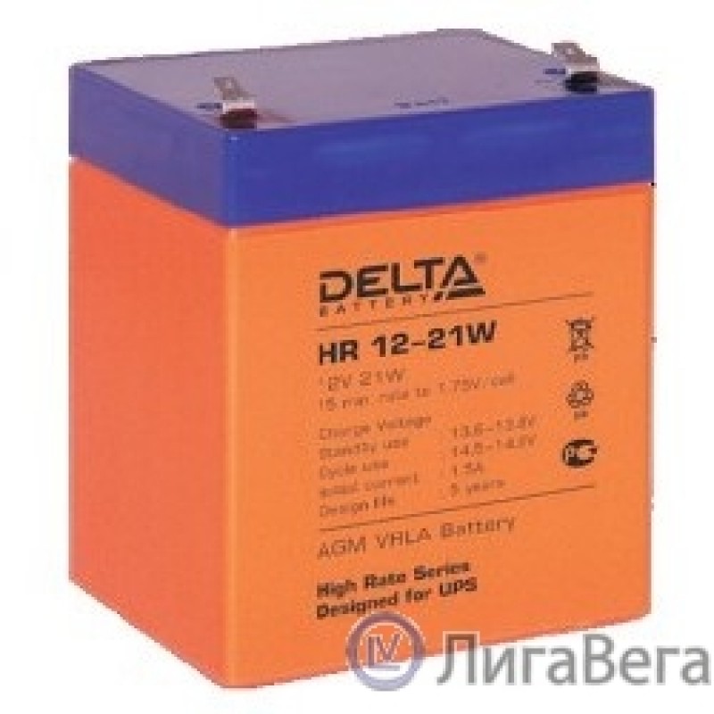 Delta HR 12-21 W (5 А\ч, 12В) свинцово- кислотный  аккумулятор  
