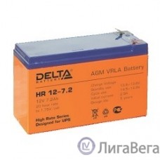 Delta HR 12-7.2 ( 7.2 А\ч, 12В) свинцово- кислотный  аккумулятор