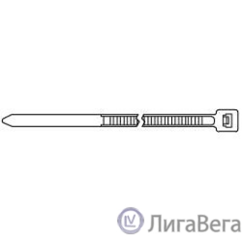 Hyperline GT-250IC Стяжка нейлоновая неоткрывающаяся, безгалогенная (halogen free), 250x3.6мм, (100 шт)
