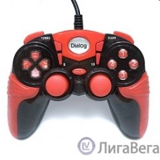 Dialog Action GP-A15, черно-красный {Геймпад, вибрация, 12 кнопок, USB} 