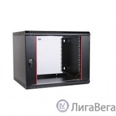 ЦМО Шкаф телекоммуникационный настенный разборный 6U (600х350) дверь стекло, цвет черный (ШРН-Э-6.350-9005) (1 коробка)