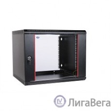 ЦМО Шкаф телекоммуникационный настенный разборный 6U (600х520) дверь стекло,цвет черный (ШРН-Э-6.500-9005)