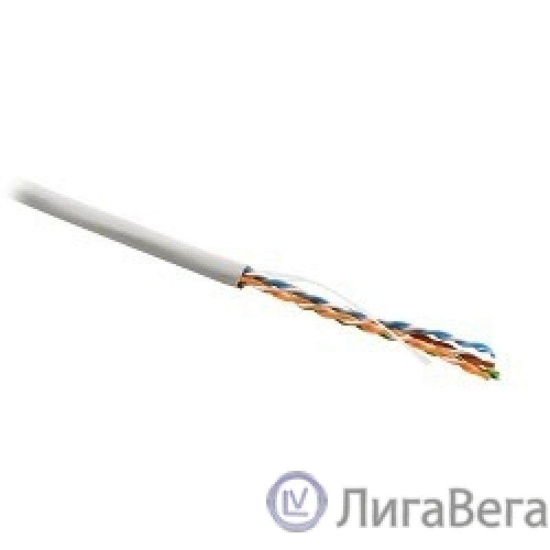 Hyperline UUTP4-C5E-S24-IN-PVC-GY-305 (305 м) Кабель витая пара, неэкранированная U/­UTP, категория 5e, 4 пары (24 AWG), одножильный (solid), PVC, -20°C – +75°C, серый компонентная