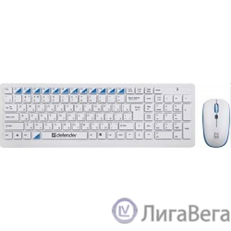 Defender Клавиатура + мышь Skyline 895  Nano W White USB [45895] {2.4ГГц, беспроводная}