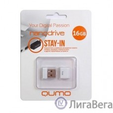 USB 2.0 QUMO 16GB NANO [QM16GUD-NANO-W] White