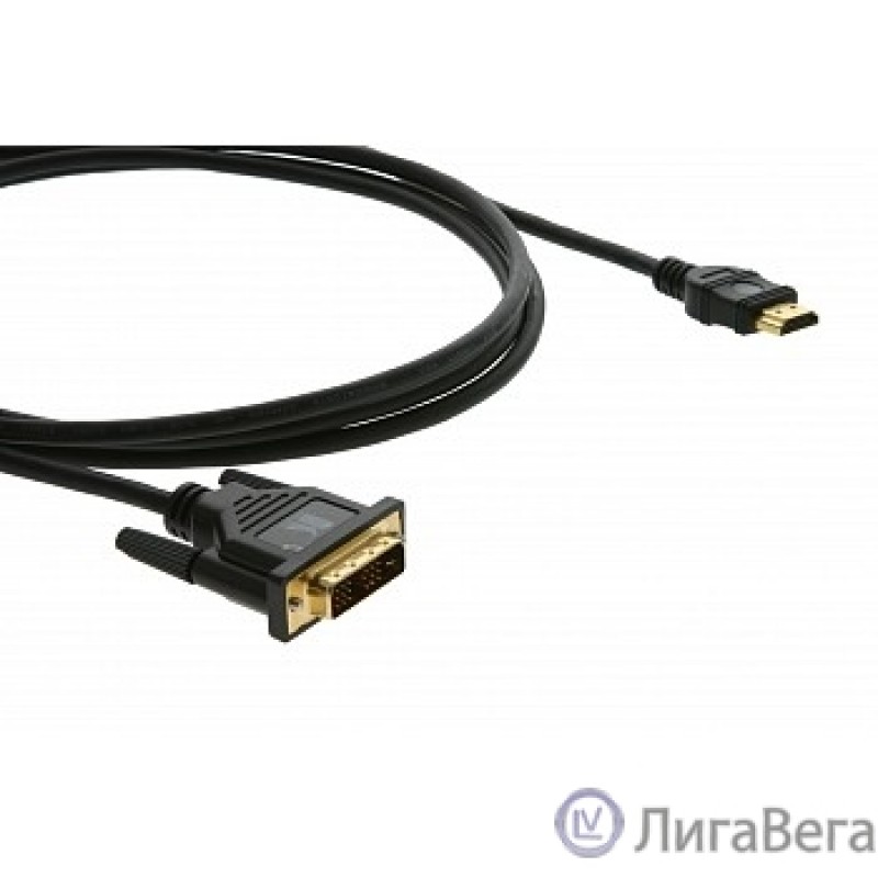 Kramer Кабель C-HDMI/DVI-10 (C-HM/DM-10) переходной HDMI-DVI (Вилка - Вилка) 3метра Kramer Кабель C-HDMI/DVI-10 (C-HM/DM-10) переходной HDMI-DVI (Вилка - Вилка) 3метра