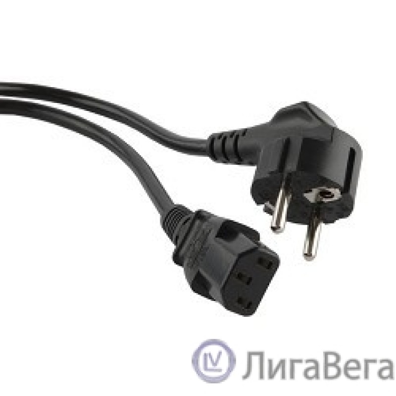 Hyperline PWC-IEC13-SHM-0.5-BK Кабель питания компьютера (Shucko+C13) (3x0.75), 0.5м Hyperline PWC-IEC13-SHM-0.5-BK Кабель питания компьютера (Shucko+C13) (3x0.75), 0.5м