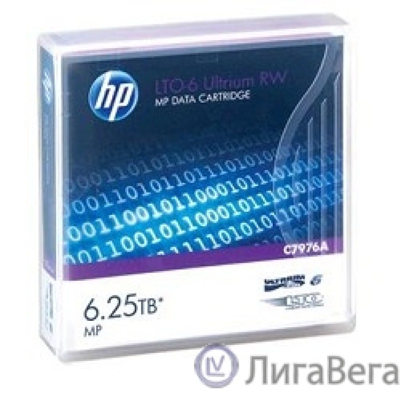 HPE C7976A, LTO-6 Ultrium 6.25TB RW Data Tape HPE C7976A, LTO-6 Ultrium 6.25TB RW Data Tape