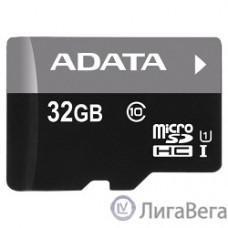 Micro SecureDigital 32Gb A-DATA AUSDH32GUICL10-RA1 {MicroSDHC Class 10 UHS-I, SD adapter}