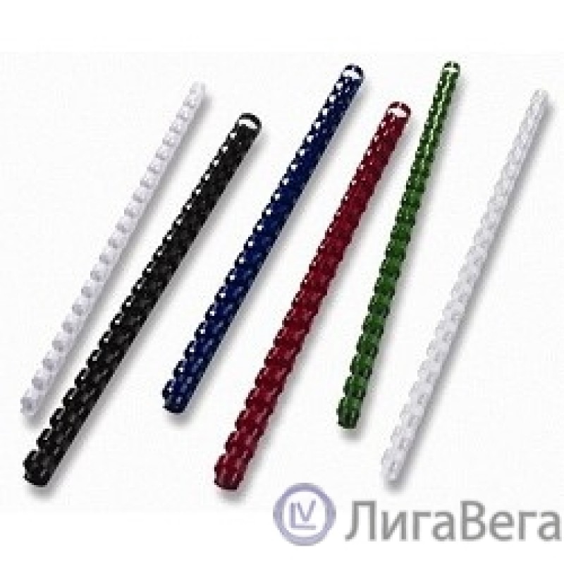 Office Kit  Пластиковые пружины BP2040 14 мм черные 100 шт.