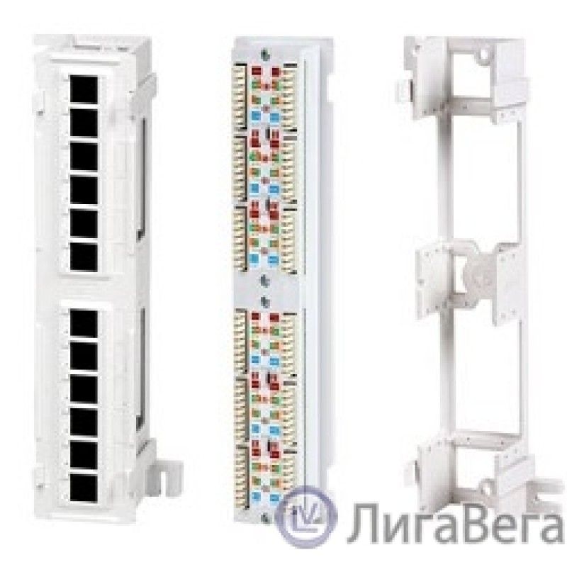 Hyperline PPW-12-8P8C-C5e Патч-панель настенная, 12 портов RJ-45(8P8C), категория 5е, с подставкой