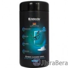 DEFENDER Влажные чистящие салфетки CLN 30320 для экранов в тубе, 100шт.