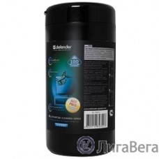 DEFENDER Влажные чистящие салфетки CLN 30322  для экранов в тубе, 100шт.