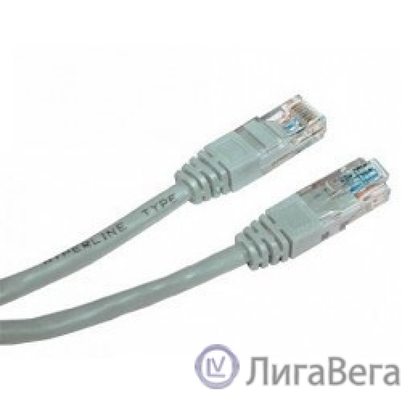 Cablexpert Патч-корд UTP PP12-0.25M кат.5, 0.25м, литой, многожильный (серый)