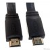 Кабель HDMI Gembird/Cablexpert , 1м, v1.4, 19M/19M, плоский кабель, черный, позол.разъемы, экран (CC-HDMI4F-1M) Кабель HDMI Gembird/Cablexpert , 1м, v1.4, 19M/19M, плоский кабель, черный, позол.разъемы, экран (CC-HDMI4F-1M)