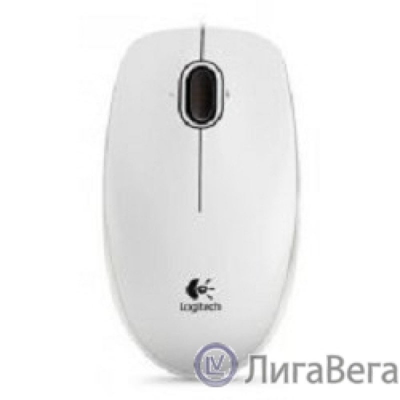910-003360 Мышь Logitech B100 White USB OEM
