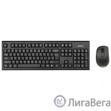 A-4Tech Клавиатура + мышь 7100N клав:черный мышь:черный USB беспроводная [613833]