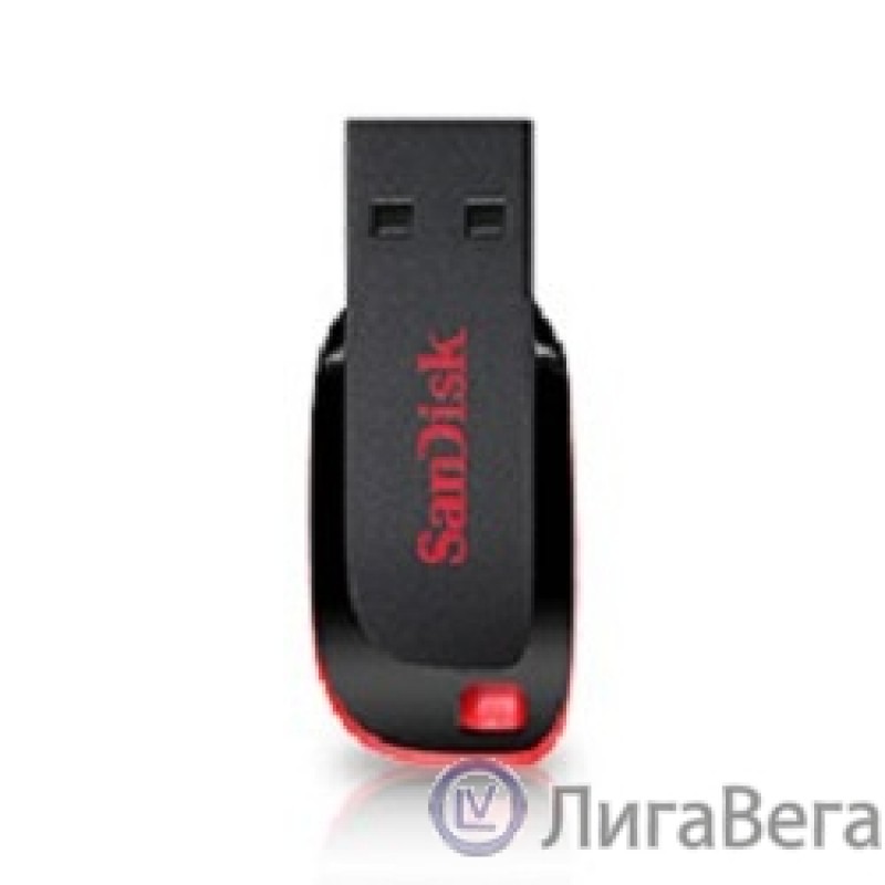 SanDisk USB Drive 64Gb Cruzer Blade SDCZ50-064G-B35 {USB2.0, Black-Red}  