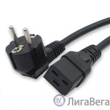 Hyperline PWC-IEC19-SHM-1.8-BK Кабель питания (Shucko+C19) (3x1.5), 1.8м