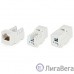 Hyperline KJNE-8P8C-C5e-90-WH Вставка Keystone Jack RJ-45(8P8C), категория 5e, 110 IDC, заделка с помощью NE-TOOL, белая