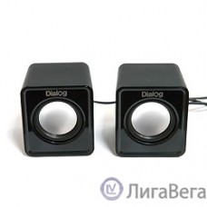 Dialog Colibri AC-02UP BLACK {акустические колонки 2.0, 5W RMS, питание от USB}