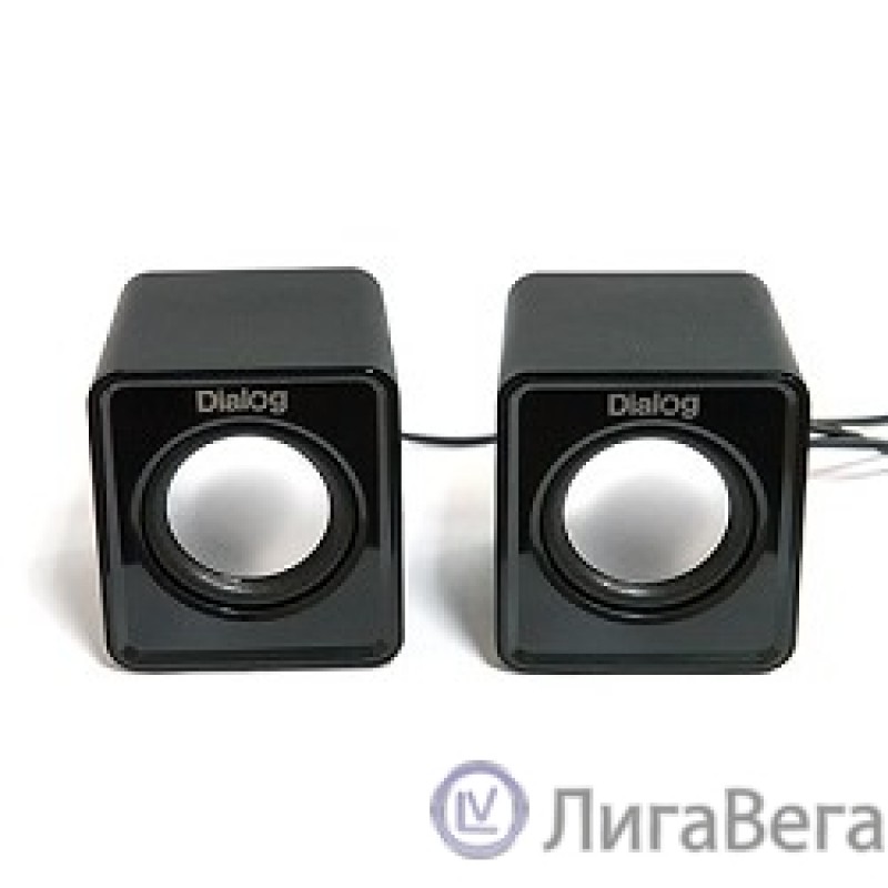 Dialog Colibri AC-02UP BLACK {акустические колонки 2.0, 5W RMS, питание от USB}