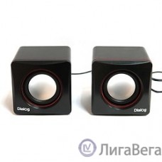 Dialog Colibri AC-04UP BLACK-RED {акустические  колонки 2.0, 6W RMS, питание от USB}