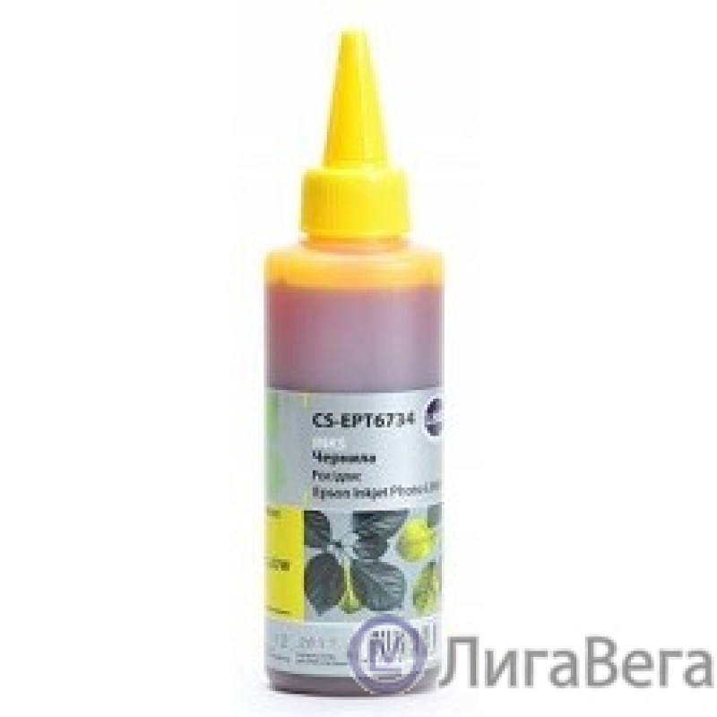 CACTUS Чернила CS-EPT6734 для Epson L800 , жёлтый, 100 мл CACTUS Чернила CS-EPT6734 для Epson L800 , жёлтый, 100 мл