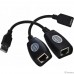 VCOM CU824 Адаптер-удлинитель USB-AMAF/RJ45, по витой паре до 45m 