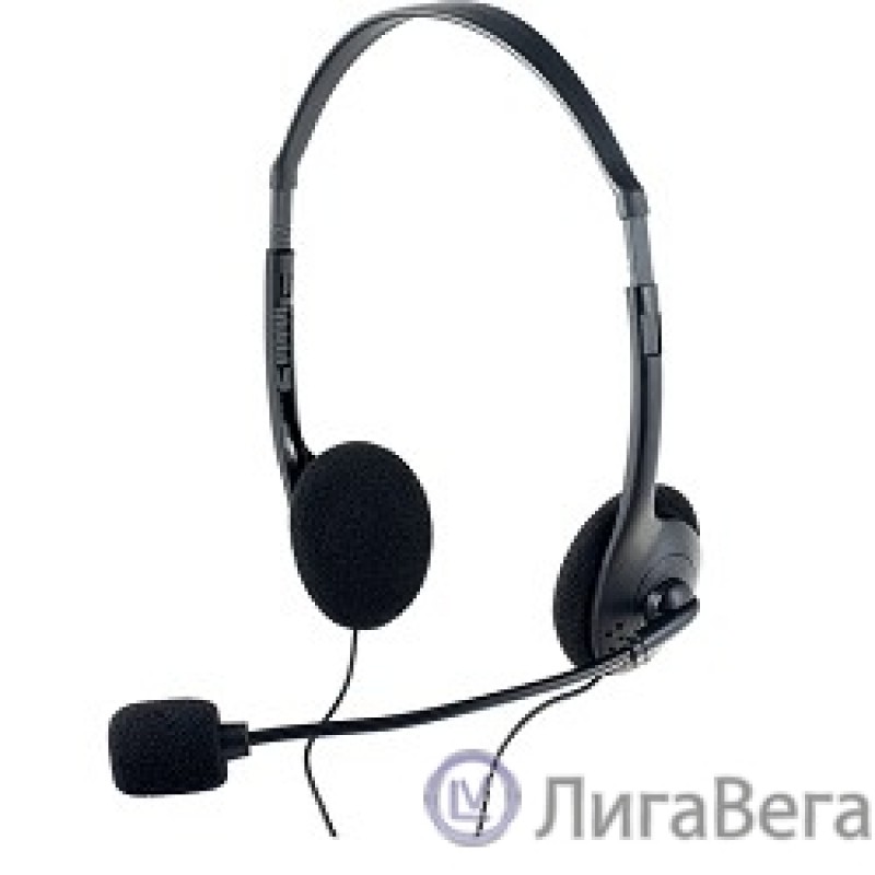 Perfeo стерео гарнитура накладная CHAT черная PF-CHAT-BLK|PF-FLD-BLK