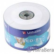 Verbatim  Диски CD-R  80min, 700mb, 52x Ink Print bulk (50шт) [43794]