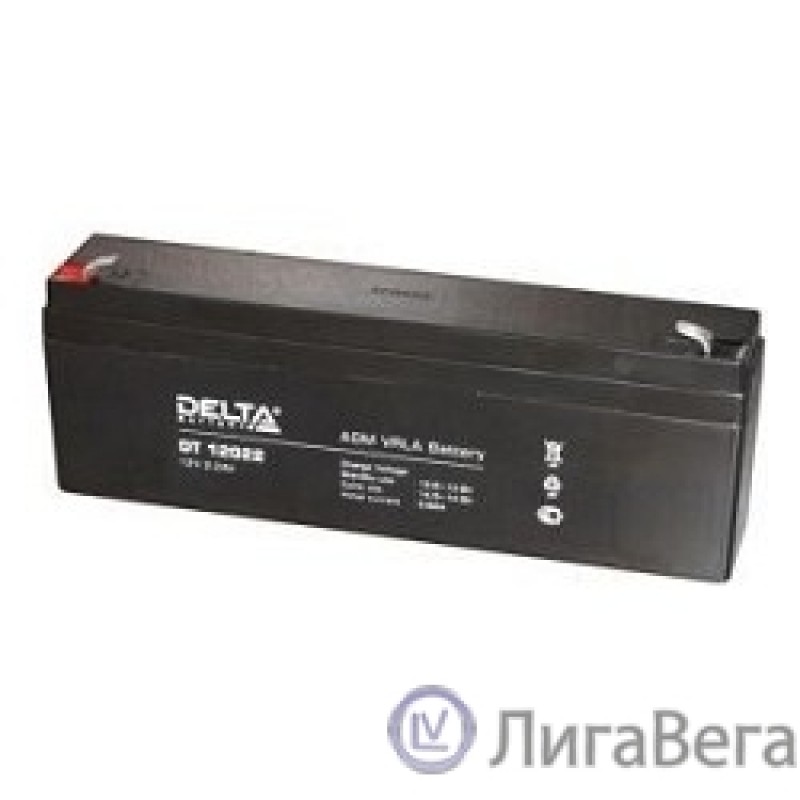 Delta DT 12022 (2.2 А\ч, 12В) свинцово- кислотный аккумулятор   Delta DT 12022 (2.2 А\ч, 12В) свинцово- кислотный аккумулятор