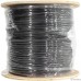 Rexant (01-0046) Кабель витая пара U/UTP, CAT 5e, PE, 4PR, 24AWG, OUTDOOR, SOLID, черный, с тросом, 305м