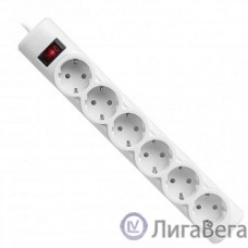 Defender Фильтр DFS 151 1.8 m, 6 розеток, белый [99489]