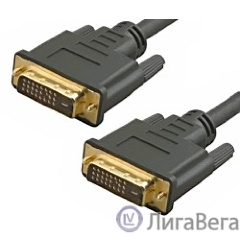 5bites APC-096-020 Кабель  DVI M / DVI M (24+1) double link, зол.разъемы, ферр.кольца, 2м.