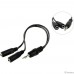 5bites AA-3MF2-02BK Кабель-5bites Адаптер  3.5 Jack/M - 2*3.5 Jack/F