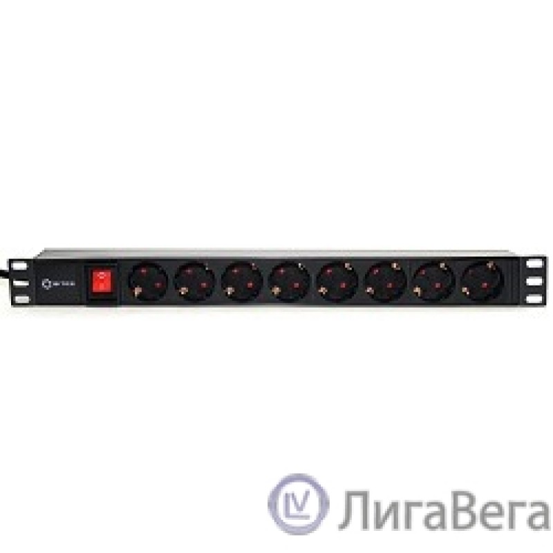 5bites PDU819P-01 Блок розеток  8S / PVC / SWITCH / 1U / 19″ / 2M*3G*1.5MM2 / VDE 5bites PDU819P-01 Блок розеток  8S / PVC / SWITCH / 1U / 19″ / 2M*3G*1.5MM2 / VDE