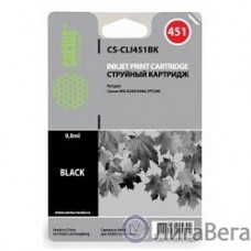 CACTUS CLI-451BK Картридж струйный CS-CLI451BK черный для Canon MG 6340/5440/IP7240 (10,2ml)