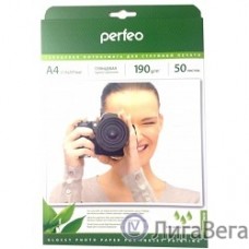 Perfeo PF-GLA4-190/50  Бумага Perfeo глянцевая , А4 190 г/м2 ,  50л