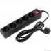 PC PET Сетевой фильтр AP01006-1.8-BK 1.8м (5 розеток, EURO, EURO/RUS), черный {619893} PC PET Сетевой фильтр AP01006-1.8-BK 1.8м (5 розеток, EURO, EURO/RUS), черный {619893}