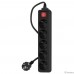 PC PET Сетевой фильтр AP01006-5-B 5м (5 розеток, EURO, EURO/RUS), черный {619895} PC PET Сетевой фильтр AP01006-5-B 5м (5 розеток, EURO, EURO/RUS), черный {619895}