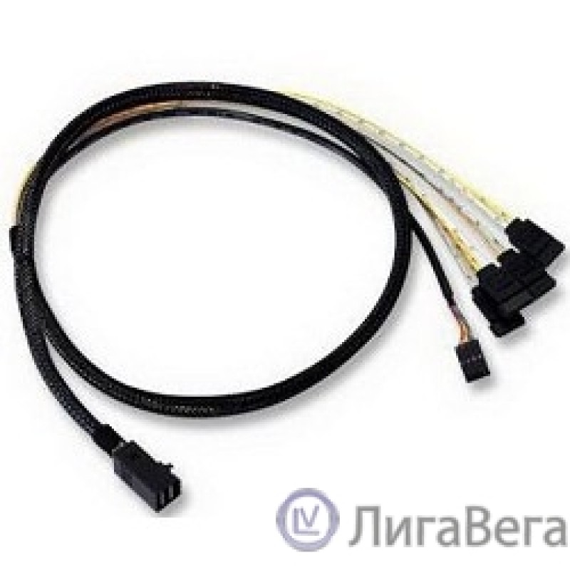 LSI (LSI00410) Logic Кабель Кабель MINI SAS HD internal cable SFF8643 to x4 SATA 0,6м  LSI (LSI00410) Logic Кабель Кабель MINI SAS HD internal cable SFF8643 to x4 SATA 0,6м