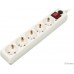 BURO Сетевой фильтр, 5 розеток, 3 метра, (500SH-3-W), белый (коробка) {992290}