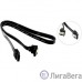 5bites SATA3-7PL50A(BK) Кабель  Serial ATA V3.0, 6Гбит/с, защелка, 0.50м
