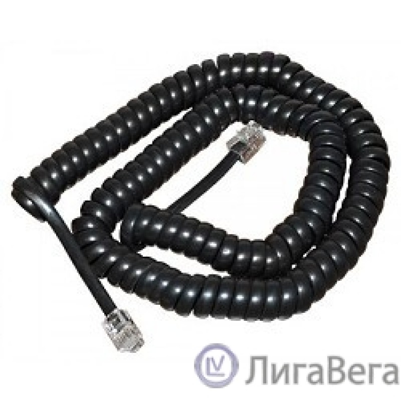 Rexant (18-2043) Шнур витой трубочный 4М телефонный черный Rexant (18-2043) Шнур витой трубочный 4М телефонный черный