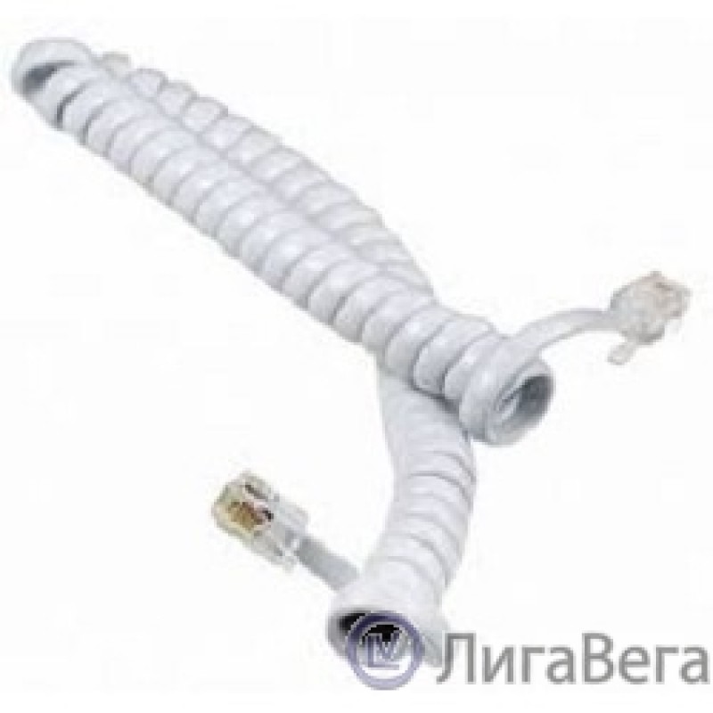 Rexant (18-2041) Шнур витой трубочный 4М телефонный белый Rexant (18-2041) Шнур витой трубочный 4М телефонный белый