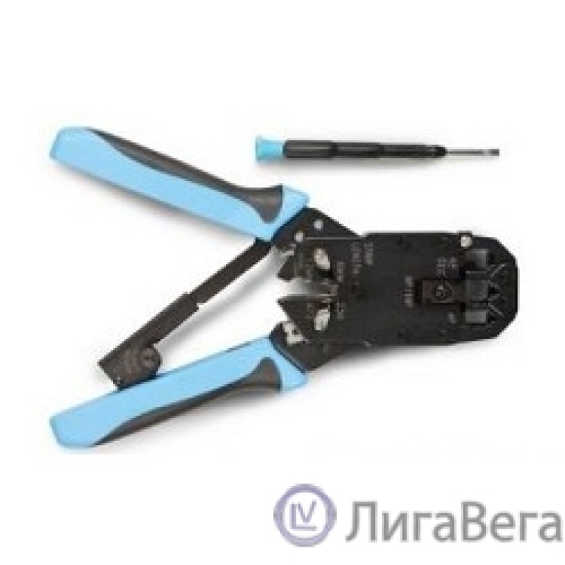 Hyperline HT-200AR Инструмент обжимной для RJ-50, RJ-45, RJ-12, RJ-11 (10P10C, 8P8C типа AMP, 6P6C, 4P4C), профессиональный, с храповым механизмом Hyperline HT-200AR Инструмент обжимной для RJ-50, RJ-45, RJ-12, RJ-11 (10P10C, 8P8C типа AMP, 6P6C, 4P4C), профессиональный, с храповым механизмом