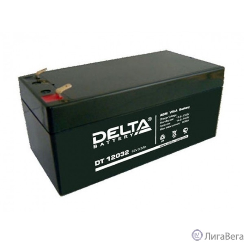Delta DT 12032 (3.2 А\ч, 12В) свинцово- кислотный аккумулятор Delta DT 12032 (3.2 А\ч, 12В) свинцово- кислотный аккумулятор
