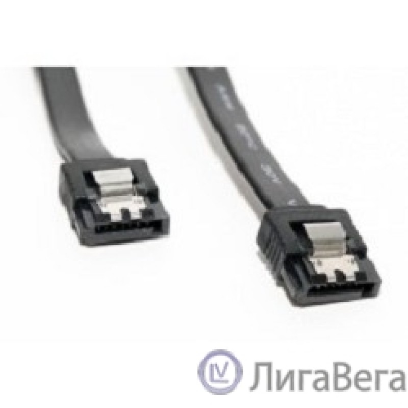 5bites SATA3-7PL45S-(BK) Кабель  Serial ATA V3.0, 6Гбит/с, защелка, 0.45м