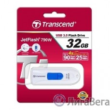 Transcend USB Drive 32Gb JetFlash 790 TS32GJF790W {USB 3.0}